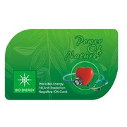 BIO ENERGY CARD IS PATTERNED FOR THE CONVENIENCE 