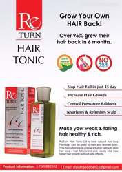 ReTurn Hair Tonic - Hair Growth Vitamins Supplements