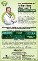 Piles,  Fissure and Fistula can be eradicated without surgery !!