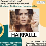 Treatment of hair fall solution in Homoeopathy clinic