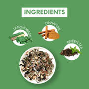 Lemongrass Cinnamon Green Tea - Loose Leaf 50 gms Tin